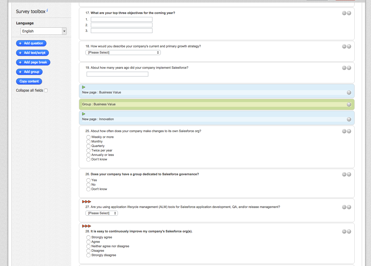 Building The State of Salesforce in Clicktools